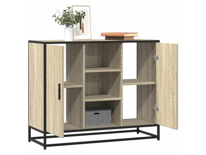 vidaXL Příborník dub sonoma 92 x 35 x 76 cm kompozitní dřevo