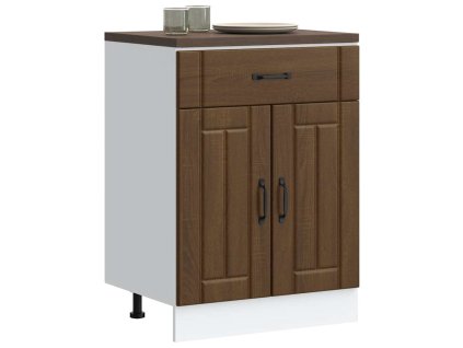 vidaXL Kuchyňská spodní skříňka "Lucca" hnědý dub kompozitní dřevo