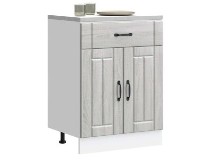 vidaXL Kuchyňská spodní skříňka "Lucca" šedý sonoma kompozitní dřevo