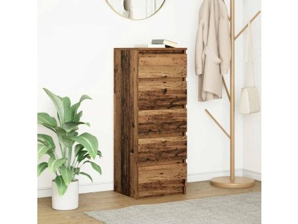 vidaXL Příborník se zásuvkami Staré dřevo kompozitní dřevo