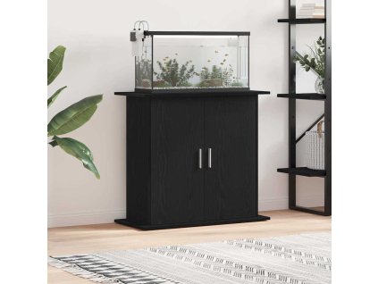 vidaXL Stojan na akvárium černý dub 81 x 36 x 73 cm, konstrukční dřevo