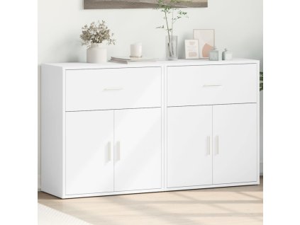 vidaXL Příborníky 2 ks bílé 60 x 31 x 70 cm kompozitní dřevo