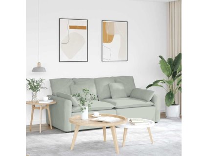 vidaXL Modulární pohovka s polštáři světle šedá