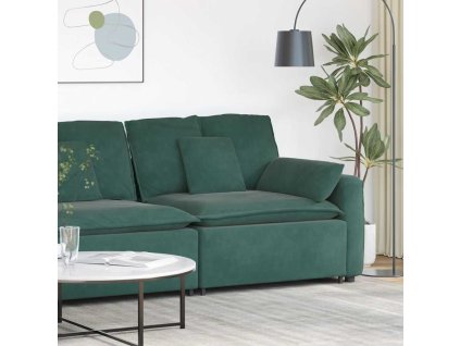 vidaXL Modulární pohovka koncový modul s područkami a polštáři 100 cm