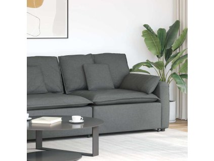 vidaXL Modulární pohovka Koncový modul s područkami a polštáři