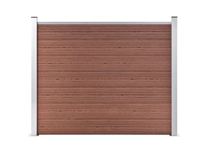 vidaXL Plotový dílec WPC 180 x 146 cm hnědý