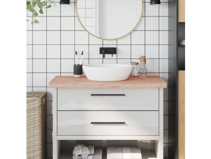 vidaXL Koupelnová deska 100 x 60 x 4 cm masivní bukové dřevo