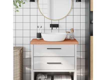 vidaXL Koupelnová deska 80 x 40 x 4 cm masivní bukové dřevo