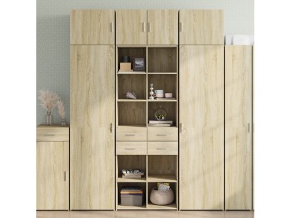 vidaXL Úzká úložná dub sonoma 70x42,5x225 cm kompozitní dřevo