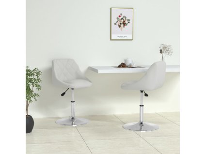 vidaXL Jídelní židle 2 ks bílé umělá kůže