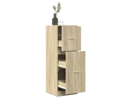 vidaXL Skříňka na léky dub sonoma 40 x 41 x 118 cm kompozitní dřevo