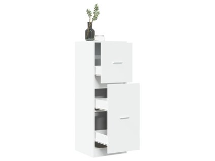 vidaXL Skříňka na léky bílá 40 x 41 x 118 cm kompozitní dřevo