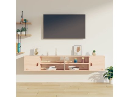 vidaXL Nástěnné skříňky 2 ks 80 x 30 x 30 cm masivní borové dřevo