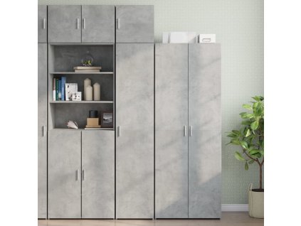 vidaXL Úložná skříňka betonově šedá 40x42,5x225 cm kompozitní dřevo