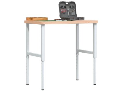 vidaXL Pracovní stůl 100 x 60 x (73–99,5) cm masivní buk obdélníkový