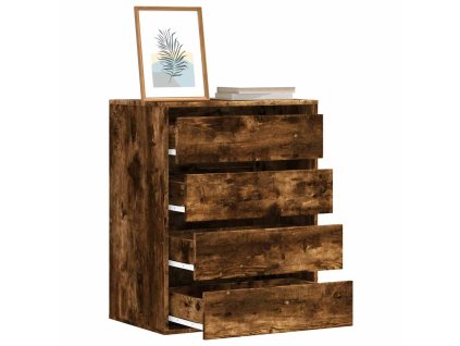 vidaXL Rohová zásuvková komoda old wood 60x41x76 cm kompozitní dřevo