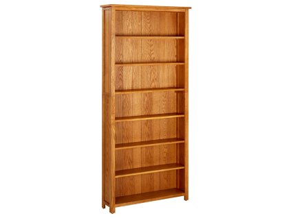 vidaXL Knihovna se 7 policemi 90 x 22,5 x 200 cm masivní dubové dřevo