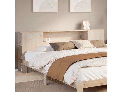 vidaXL Čelo postele s úložným prostorem 180 cm masivní borovice