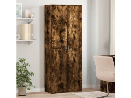 vidaXL Skříň highboard kouřový dub 70 x 35 x 180 cm kompozitní dřevo