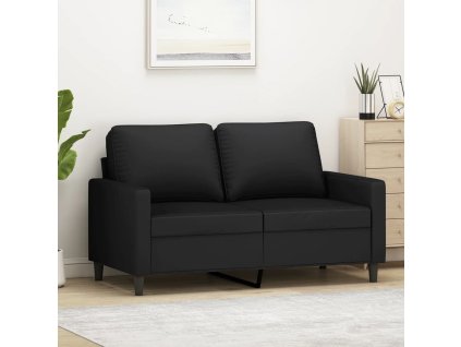 vidaXL 2místná pohovka černá 120 cm samet