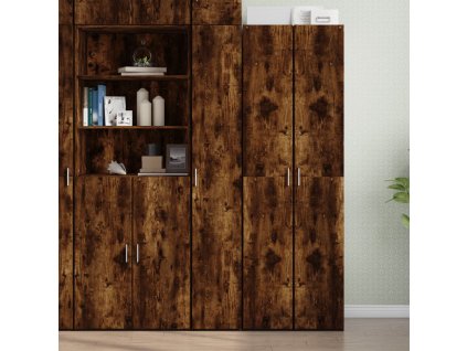 vidaXL Skříň highboard kouřový dub 30 x 42,5 x 185 cm kompozitní dřevo