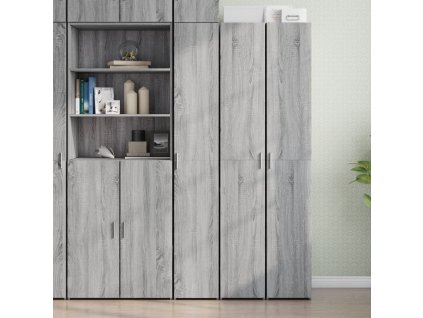 vidaXL Skříň highboard šedá sonoma 30 x 42,5 x 185 cm kompozitní dřevo