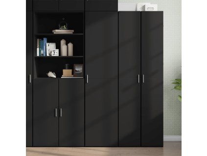 vidaXL Skříň highboard černá 45 x 42,5 x 185 cm kompozitní dřevo