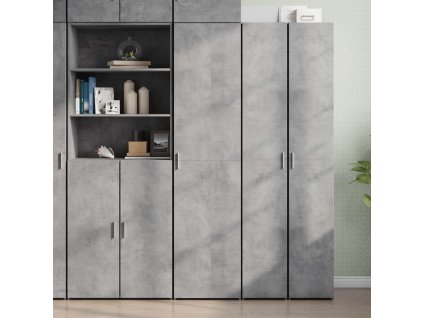 vidaXL Skříň highboard betonově šedá 45x42,5x185 cm kompozitní dřevo