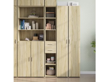 vidaXL Skříň highboard dub sonoma 30 x 42,5 x 185 cm kompozitní dřevo