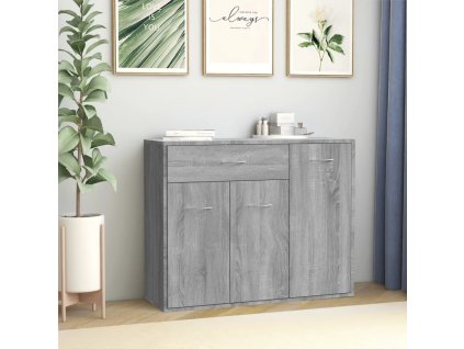 vidaXL Příborník šedý sonoma 88 x 30 x 70 cm kompozitní dřevo