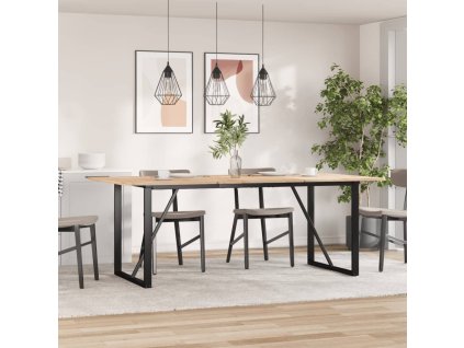 vidaXL Nohy k jídelnímu stolu O rám 160 x 80 x 73 cm ocel