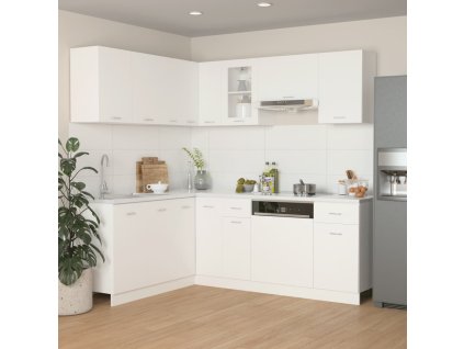 vidaXL 11dílná sada kuchyňských skříněk "Lyon" bílá, dřevěné