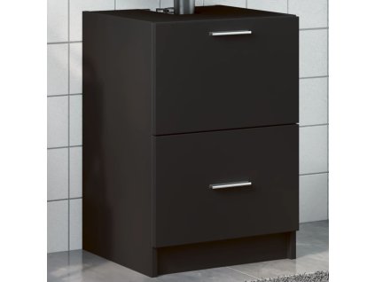 vidaXL Skříňka pod umyvadlo černá 40 x 37 x 59 cm kompozitní dřevo