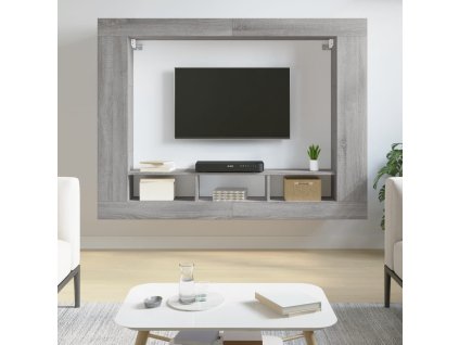 vidaXL TV skříňka šedá sonoma 152 x 22 x 113 cm kompozitní dřevo