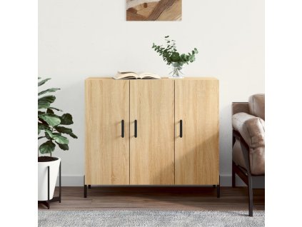 vidaXL Příborník dub sonoma 90 x 34 x 80 cm kompozitní dřevo