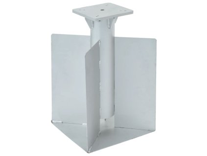 vidaXL Zemní kotva pro slunečník stříbrná 27,5 x 27,5 x 45 cm ocel