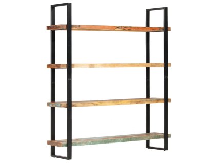 vidaXL 4patrová knihovna 160 x 40 x 180 cm masivní recyklované dřevo
