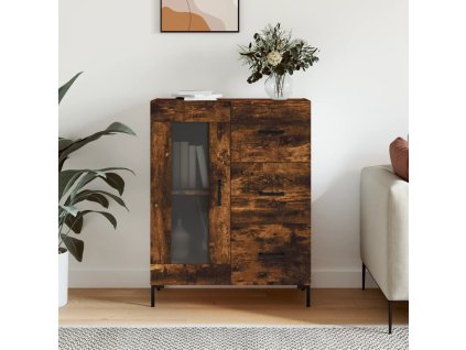 vidaXL Příborník kouřový dub 69,5 x 34 x 90 cm kompozitní dřevo