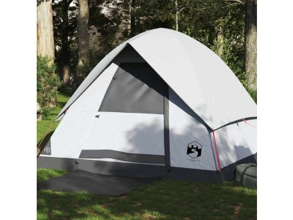 vidaXL Kempingový stan kopule pro 4 osoby bílý zatemňovací nepromokavý