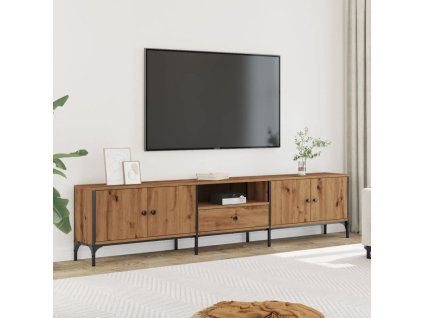vidaXL TV skříňka se zásuvkou dub artisan 200x25x44cm kompozitní dřevo