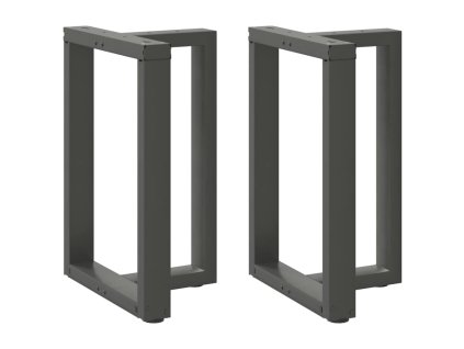 vidaXL Nohy k jídelnímu stolu ve tvaru T, 2 ks, antracitové, 60 x 35 x (72-73) cm, ocel