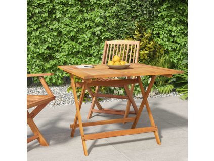 vidaXL Skládací zahradní stůl 90 x 90 x 75 cm masivní akáciové dřevo