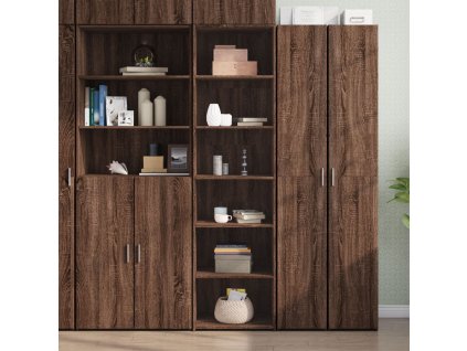 vidaXL Skříň highboard hnědý dub 50 x 41 x 185 cm kompozitní dřevo