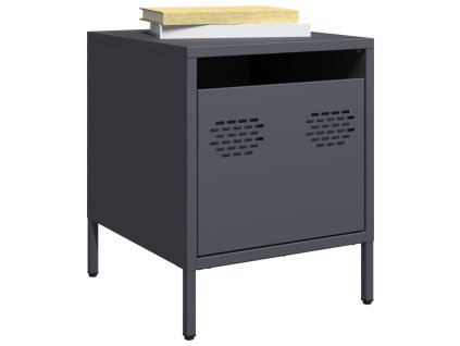 vidaXL Noční stolky 2 ks antracitové 35 x 39 x 43,5 cm ocel