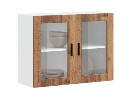 vidaXL Kuchyňská nástěnná skříňka se skleněnými dvířky "Porto"