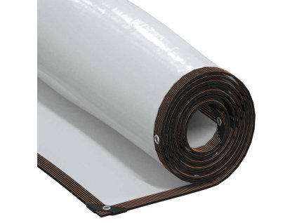 vidaXL Čirá plachta s oky 6x8 m polyethylen