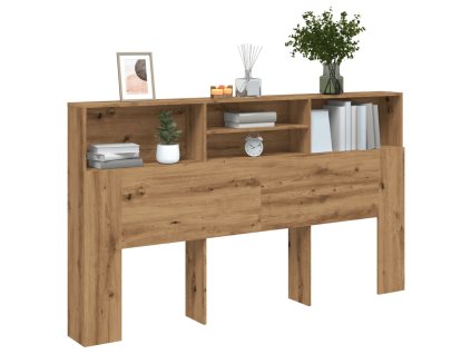 vidaXL Skříňka s čelem postele Artisan Dub 180x19x103,5 cm Tvrzené dřevo
