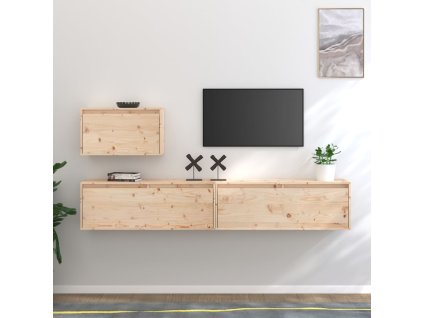 vidaXL TV skříňky 3 ks masivní borové dřevo