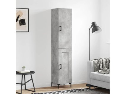 vidaXL Skříň highboard betonově šedá 34,5x34x180 cm kompozitní dřevo