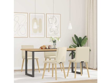 vidaXL Jídelní židle 4 ks len